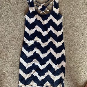 Charlotte Russe Chevron cotton bodycon dress